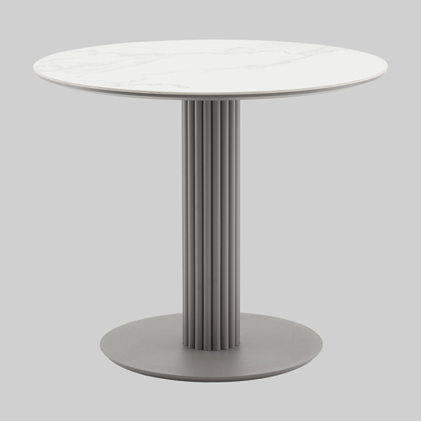Стол круглый Терралино D90 керамика белый основание латте Stool Group SO 298-86410