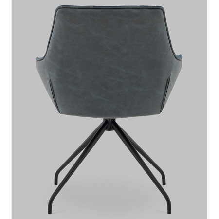 Кресло вращающееся Кимберли рогожка/замша синий Stool Group AV 344 W797/K12-K20PM-9005