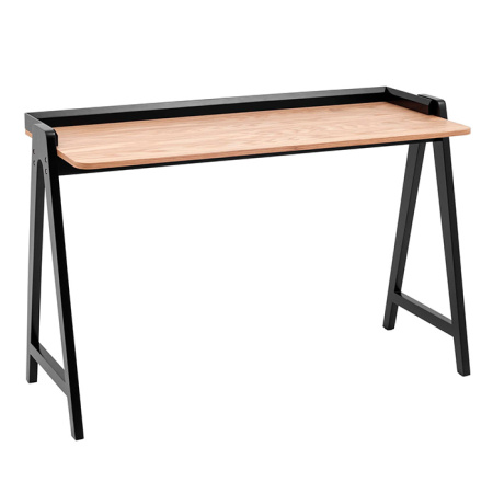 Стол письменный Pyramid 118х53 светлое дерево основание черное Stool Group T-002 natural / black