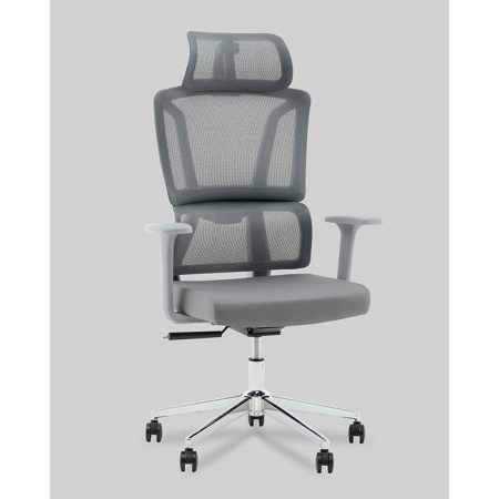 Кресло офисное TopChairs Forward серый Stool Group WH-1288G grey