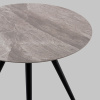 Стол Ники круглый керамика Italian light grey D80 Stool Group vd-niki-ilg-800