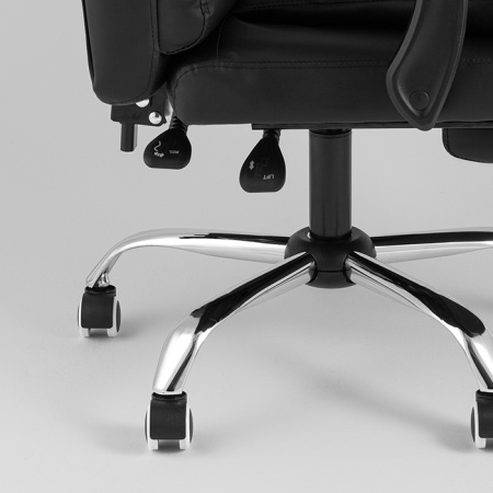 Кресло офисное TopChairs President New чёрный Stool Group D-403-1 black