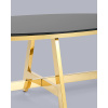Журнальный стол 100х50 Альба стекло чёрный Stool Group ECT-095-O-TG