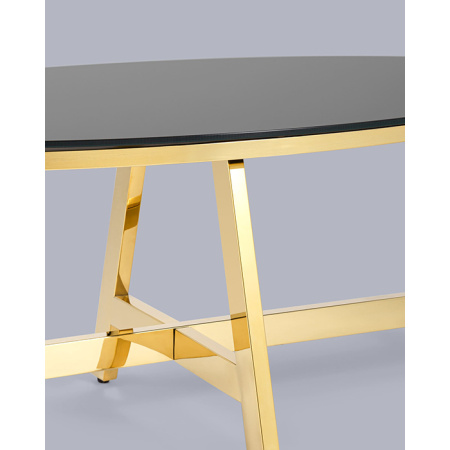 Журнальный стол 100х50 Альба стекло чёрный Stool Group ECT-095-O-TG