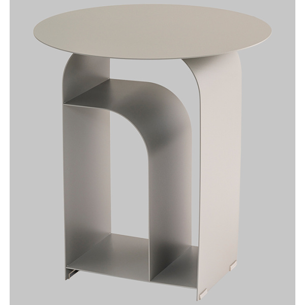 Журнальный столик Arwel металл серый Stool Group MT-140 DB-006