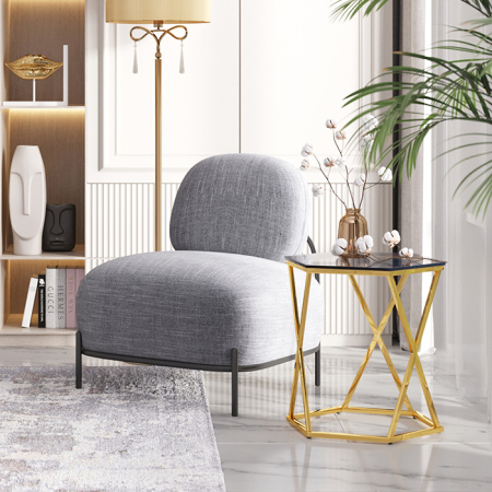 Журнальный столик Круз 48х42 стекло Stool Group EET-187-TG