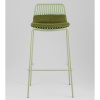 Стул барный Louran с подушкой зелёный Stool Group D-012H-75 green