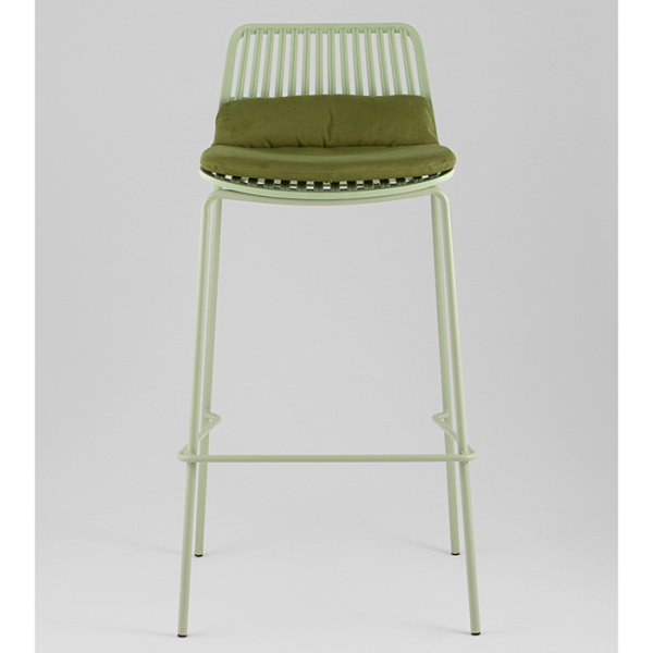 Стул барный Louran с подушкой зелёный Stool Group D-012H-75 green