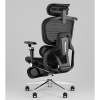 Кресло офисное TopChairs Prodigy с оттоманкой чёрный Stool Group D-566 black