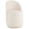 Пуф Loreen вращающийся букле белый Stool Group LV-100-S000-PM