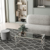 Журнальный стол 120х60 Бруклин стекло Stool Group ECT-013