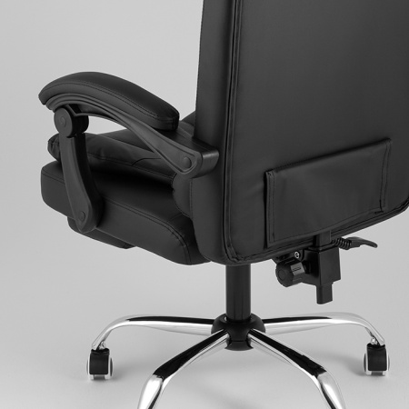 Кресло офисное TopChairs President New чёрный Stool Group D-403-1 black