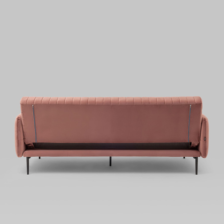 Диван прямой Дрезден велюр пыльно-розовый Stool Group vd-drezden-b15