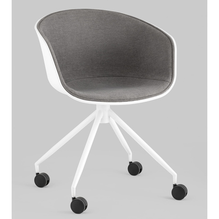 Кресло офисное Libra рогожка серый Stool Group SL-7040ZB grey