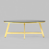 Журнальный стол 100х50 Альба стекло чёрный Stool Group ECT-095-O-TG