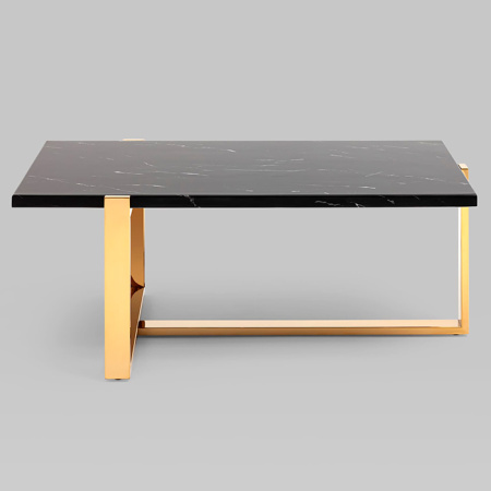 Журнальный столик Тоби 109х66 чёрный мрамор Stool Group ECT-5004-TG