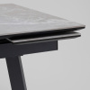 Стол Тайл 140-200х85 см керамика Larka Grey подстолье антрацит Stool Group AV 2126-1400/800-170110-7016T