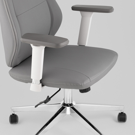 Кресло офисное TopChairs Trophey серый Stool Group DD-001-CH grey
