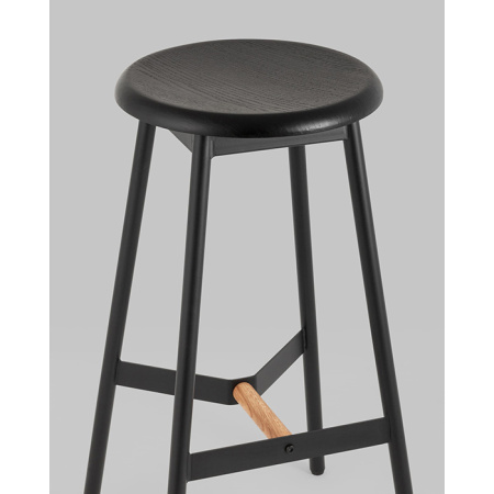 Стул барный Knobb чёрный Stool Group 9117H75 black