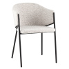 Стул Carmel бело-серый Stool Group DC-3091 WZ6002-11 black legs