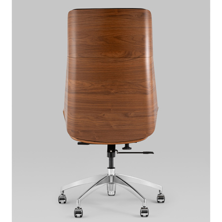 Кресло офисное TopChairs Crown чёрный Stool Group A312 8383-29 walnut back