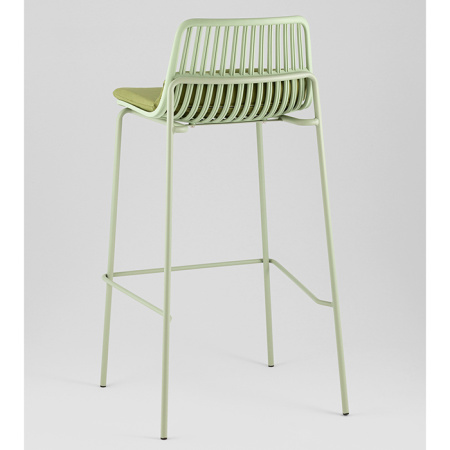 Стул барный Louran с подушкой зелёный Stool Group D-012H-75 green