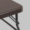 Комплект стола и двух скамеек коричневый Stool Group YX-B113 brown