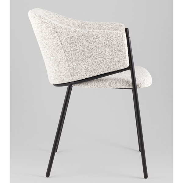 Стул Carmel бело-серый Stool Group DC-3091 WZ6002-11 black legs