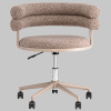 Стул офисный Ponty светло-коричневый бежевые ножки Stool Group Bebe Office Chair OTE-CL 421 kh.l