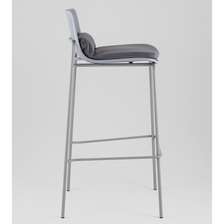 Стул барный Louran с подушкой серый Stool Group D-012H-75 grey