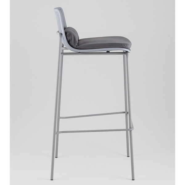 Стул барный Louran с подушкой серый Stool Group D-012H-75 grey