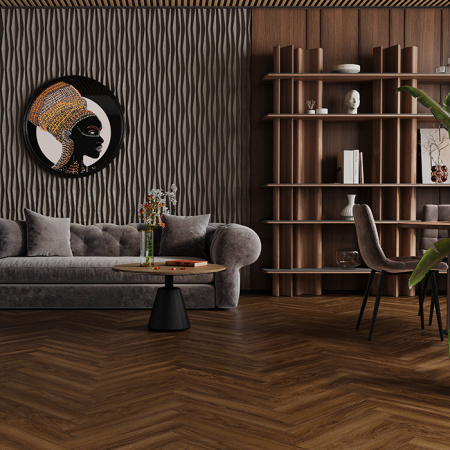 Ламинат Дуб Треско Herringbone Elegant Strong Norland LF304-22