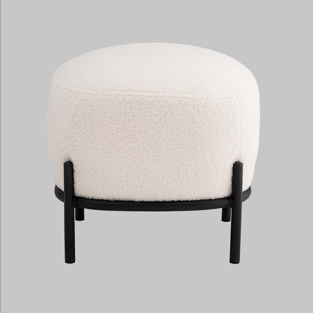 Пуф Стоун букле Fluffy молочный Stool Group vd-pf-stone-fl-milk