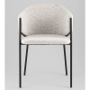 Стул Carmel бело-серый Stool Group DC-3091 WZ6002-11 black legs