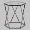 Журнальный столик Круз 48х42 стекло Stool Group EET-187-GM