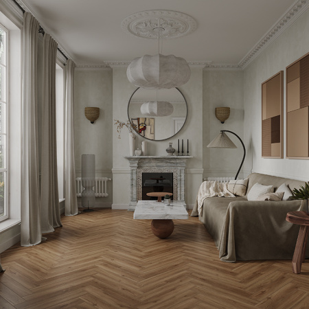 Ламинат Дуб Велла Herringbone Elegant Norland LF303-37