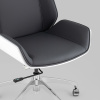 Кресло офисное TopChairs Crown серо-голубой/белый Stool Group A312 8386-16 white back