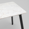 Стол Batu New 120-160 D80 Азул оникс подстолье черное Stool Group AV 1209/1-1200/800-C509-9005