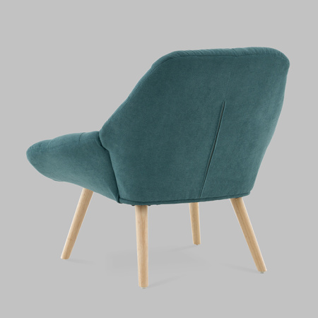 Кресло Олби Страйпс тёмно-бирюзовый Stool Group QH-2805K 263-8 green
