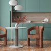 Стол круглый Терралино D90 керамика белый основание латте Stool Group SO 298-86410