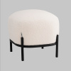 Пуф Стоун букле Fluffy молочный Stool Group vd-pf-stone-fl-milk