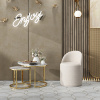 Набор журнальных столиков Селена D60/D45 стекло белый мрамор Stool Group EET-131-2S-TG white