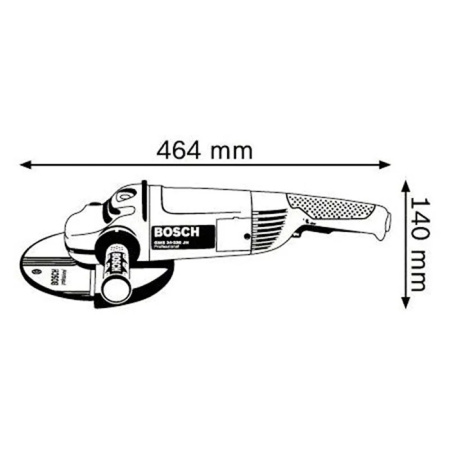 Угловая шлифмашина сетевая GWS 24-230 JH Bosch 0.601.884.203