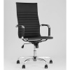 Кресло офисное TopChairs City чёрное Stool Group D-101H BLACK