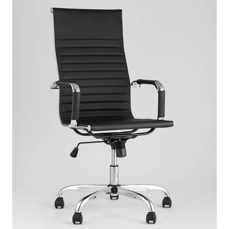 Кресло офисное TopChairs City чёрное Stool Group D-101H BLACK