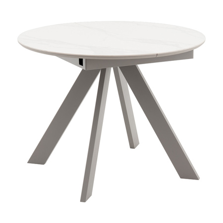 Стол раскладной Миндель D100 керамика белый основание латте Stool Group SO 229-85211