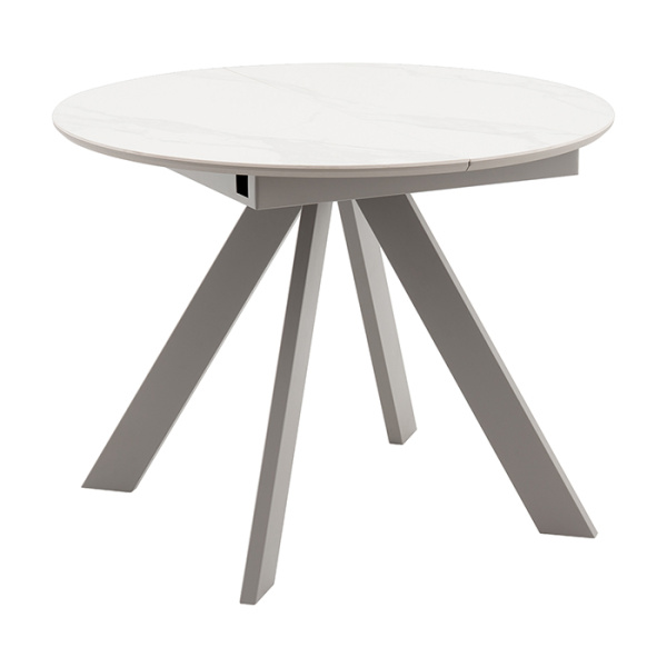 Стол раскладной Миндель D100 керамика белый основание латте Stool Group SO 229-85211
