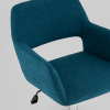 Стул офисный Ross рогожка синий Stool Group Ross CHROME 50-12