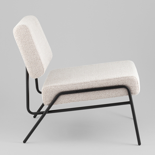 Кресло Теллинг шенилл серо-бежевый Stool Group LV-116-M18-01