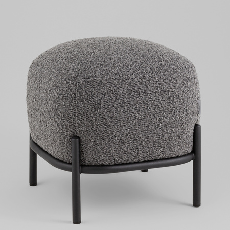 Пуф Стоун букле тёмно-серый Stool Group vd-pf-stone-tr-dg